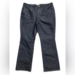 Coldwater Creek Dark Indigo Wide Leg Jeans